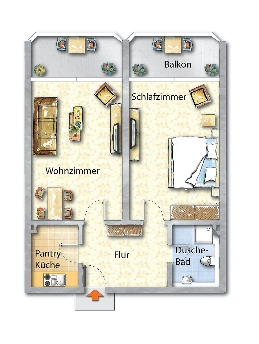 Apartment<br>mit Fördeblick