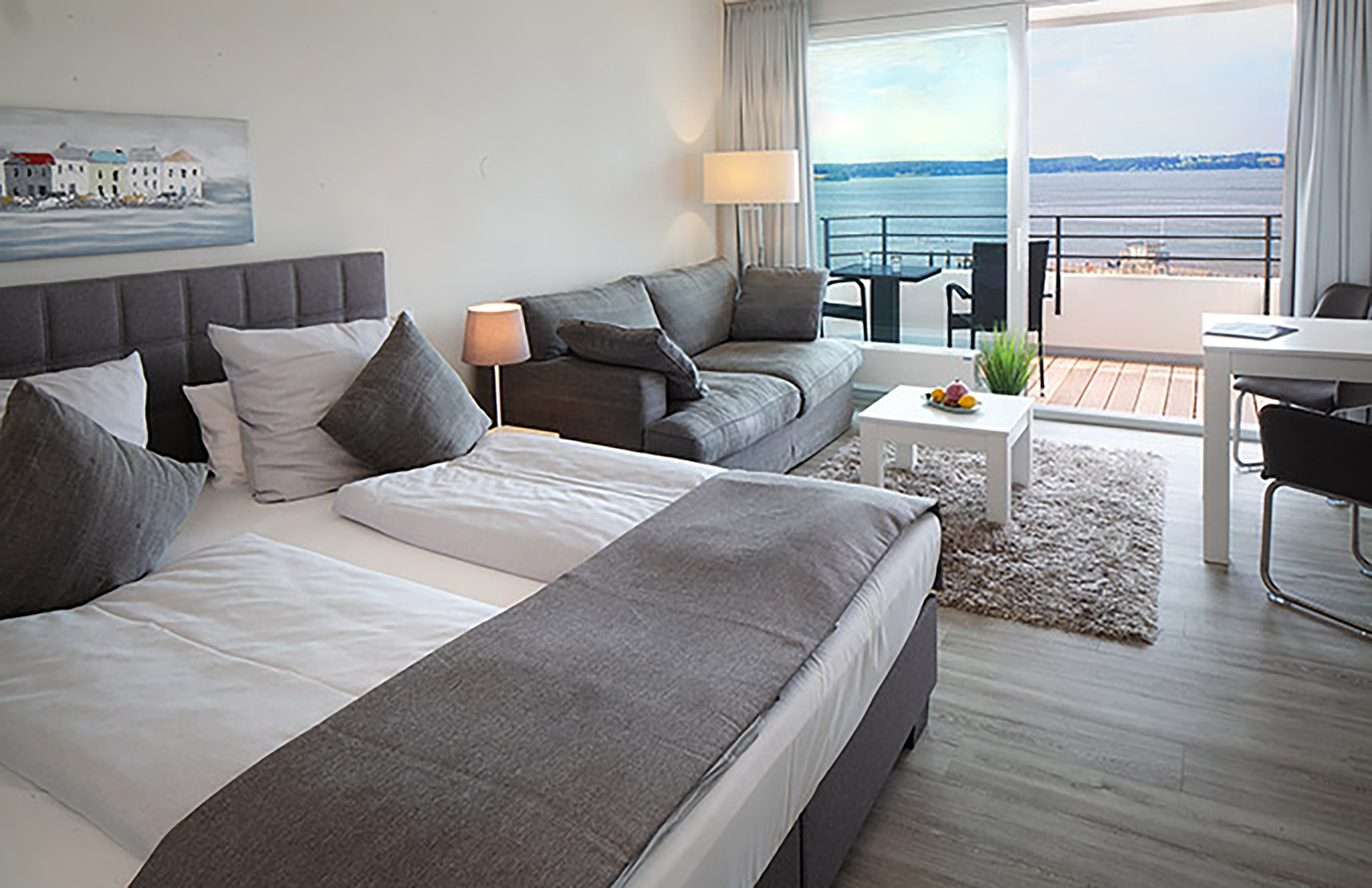 Studio Wasserseite – Hotelzimmer in Glücksburg